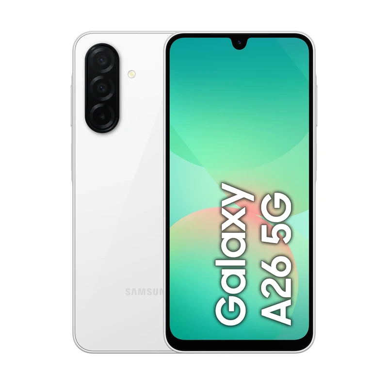 Samsung Galaxy A26 5G Smartphone 8GB RAM 256GB Unlocked Dual-SIM-Free - White A