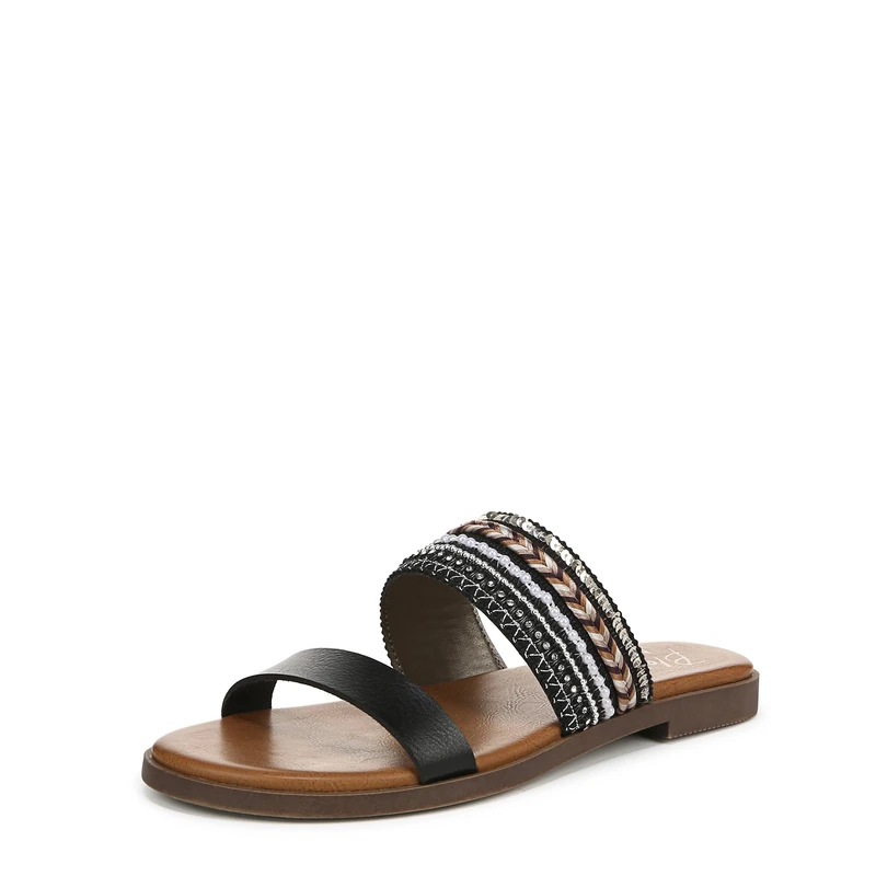 Blowfish Malibu Women's Curtis Flat Sandal, Black, Medium Fit, UK 4