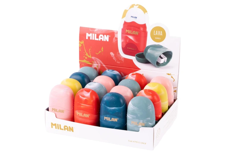 MILAN® Display Box 16 Capsule Lava sharpeners