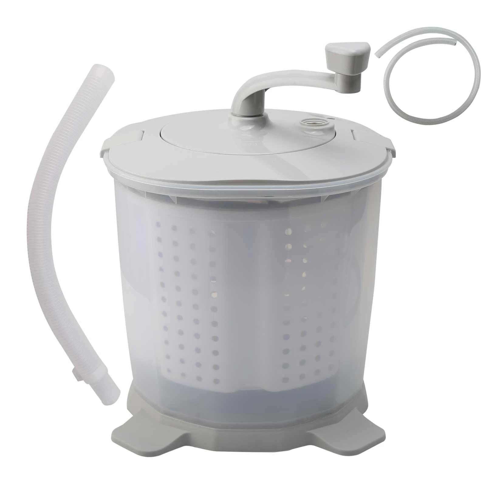 Washing Maching, Portable Manual Washing Machine and Dryer, Hand Crank Clothes Washer, 1200rpm High Speed Spinning Washing Quick Laundry Non Electric, for Dormitory Apartment, Travel, Camping