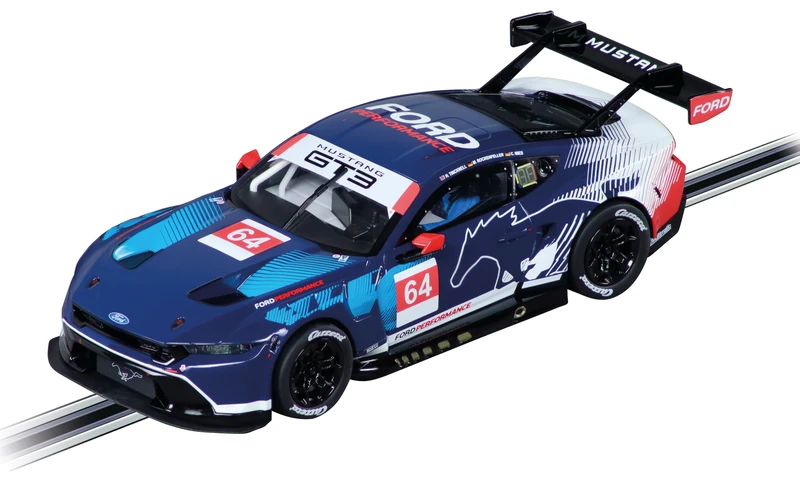 Carrera Digital 132 20032051 Ford Mustang GT3 Ford Performance, No.64 1:32 Scale Slot Car With Working Front, Rear & Tail Lights Suitable For Ages 8 Years+
