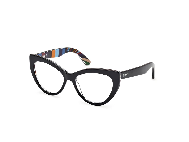 Emilio Pucci Ep5266 Lunettes de Soleil, Black/White, 54