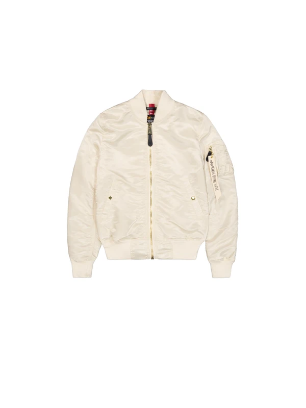Alpha Industries Women's MA-1 VF LW Bomberjacke Bomber Jacket, Vintage White, S