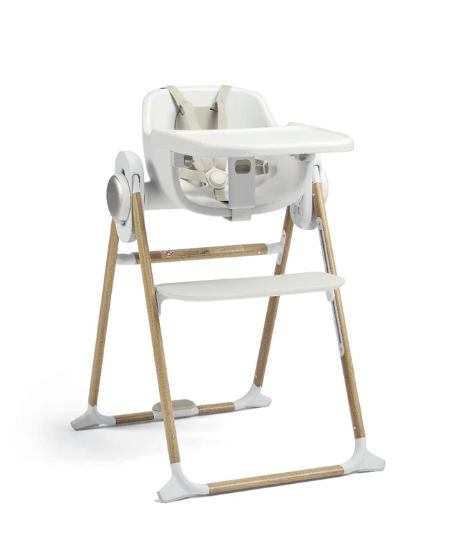 Mamas & Papas Eno Highchair, One Hand Fold, Adaptable, Easy Clean, Non Slip, Cashmere - Upto 3 Years