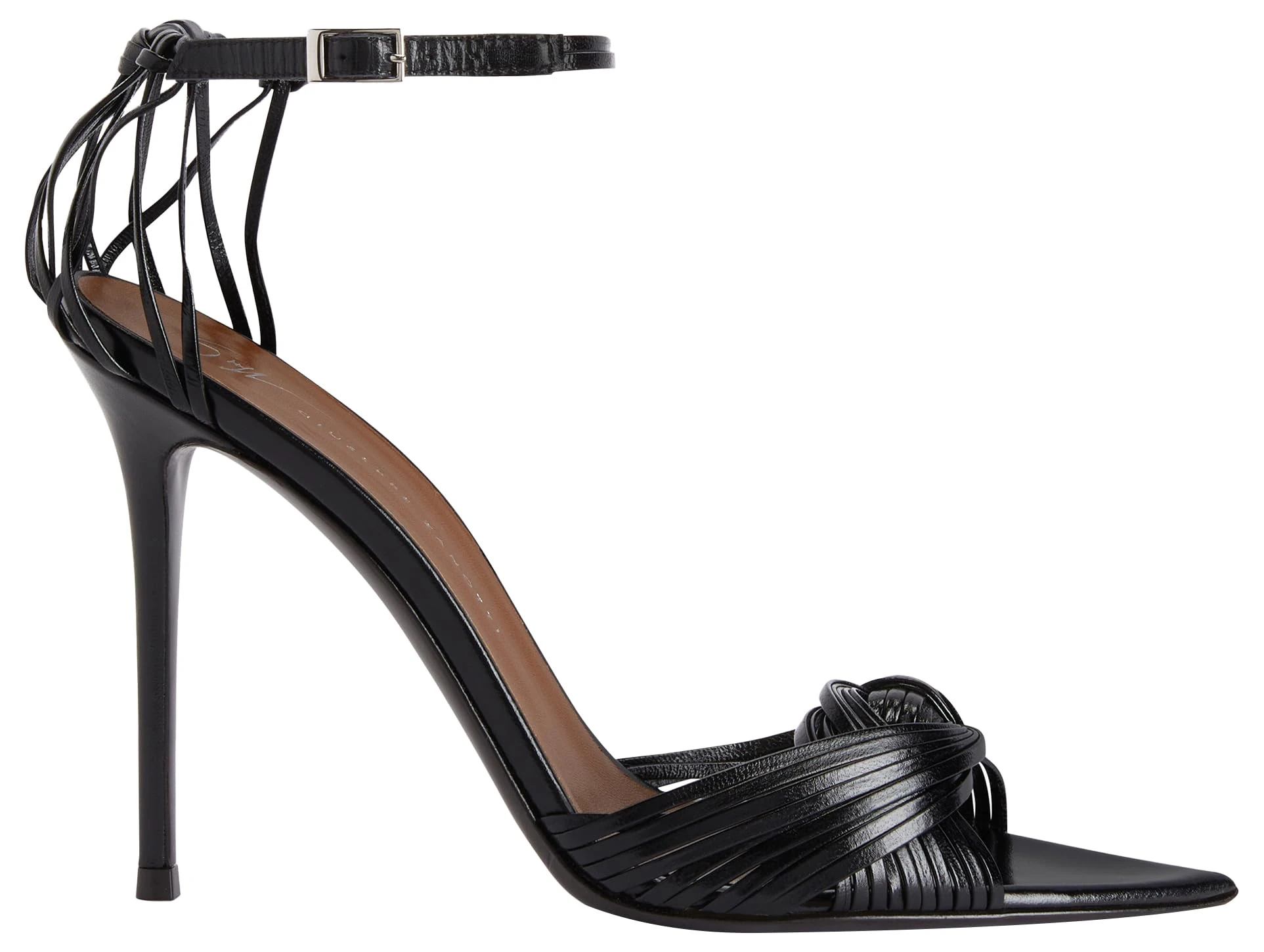 Giuseppe Zanotti, Intriigo Knot 105, Black, Leather, 5