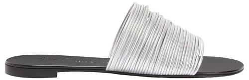 Giuseppe Zanotti, Clio Flat, Silver, Leather, 4