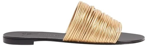 Giuseppe Zanotti, Clio Flat, Gold, Leather, 9