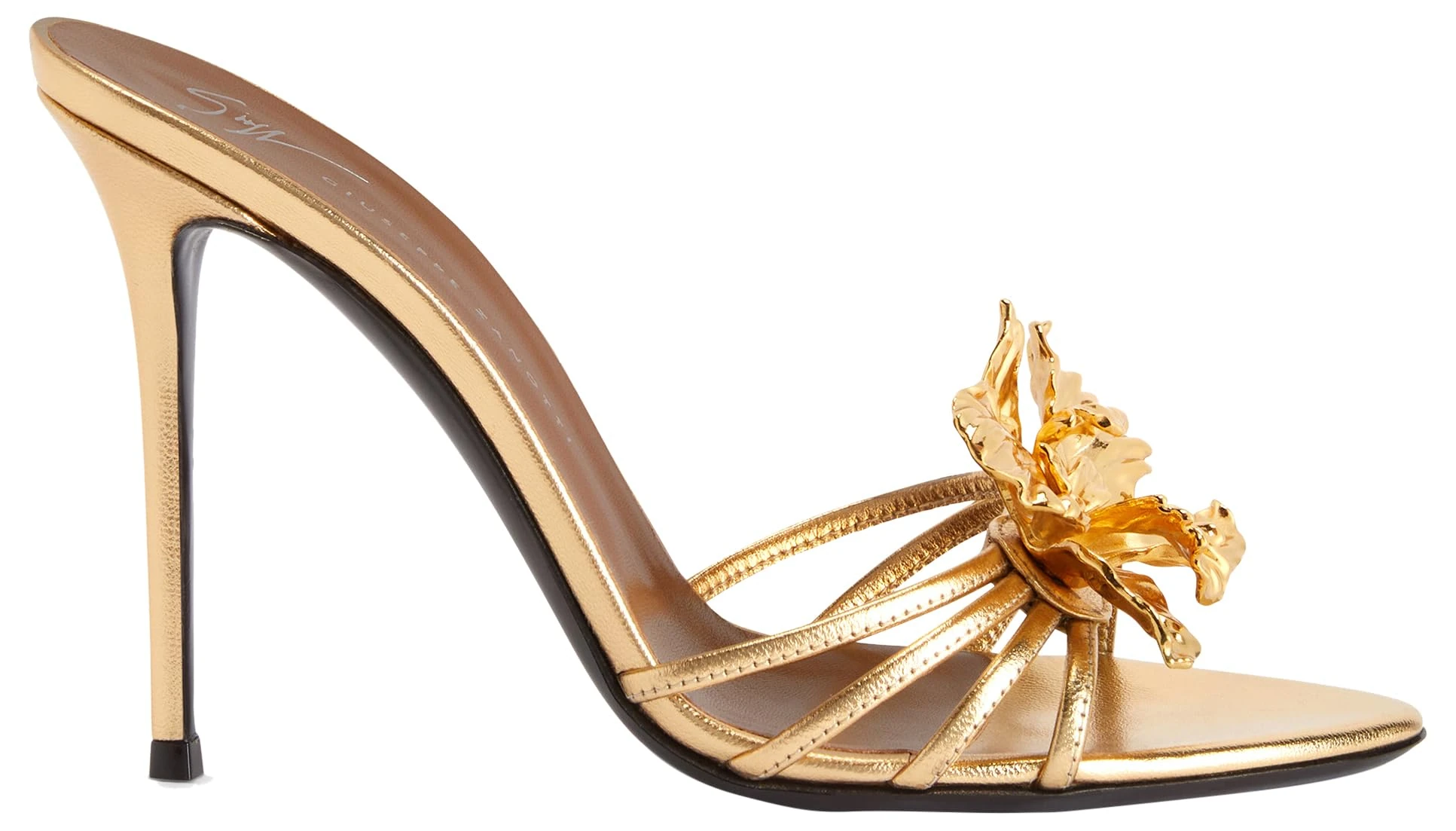 Giuseppe Zanotti, Orchid Mule 105, Black, Leather, 4.5