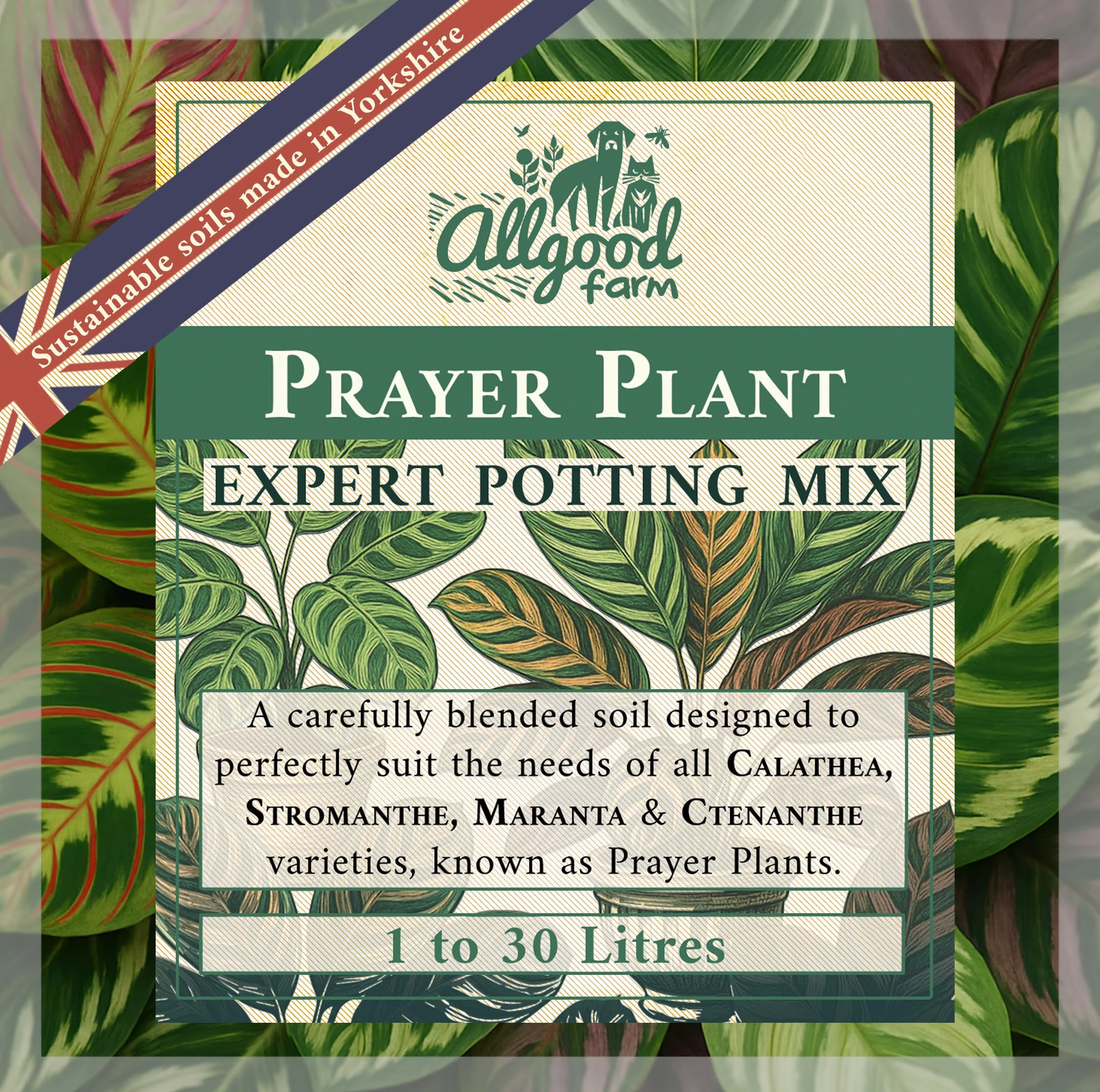 Allgood Farm Prayer Plant Soil - Maranta & Calathea Soil Mix (10 Litres)