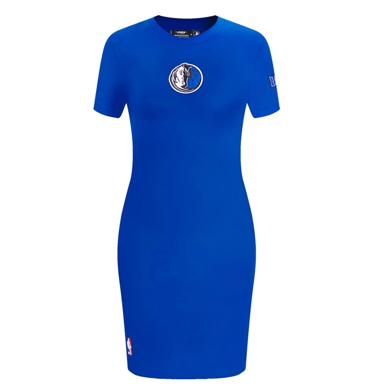 Pro Standard Womens NBA Dallas Mavericks Classic Chenille Body Con Dress Royal Blue S