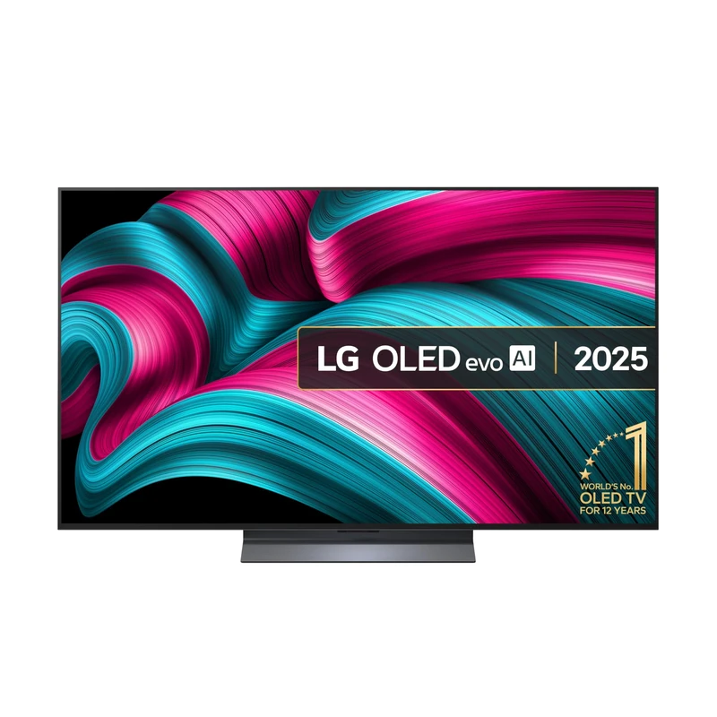 LG OLED55C55LA 55-Inch OLEDevo AI 4K UHD Smart TV, (α9 AI Processor Gen7, Dolby Atmos, Freeview Play and Amazon Alexa, 120Hz) [Model 2025]
