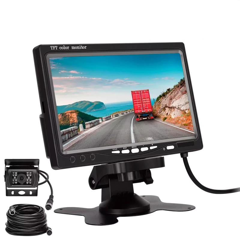 Dolphin Automotive 12v - 24v Rear View Camera & Dash Monitor For Commercial Vehicles