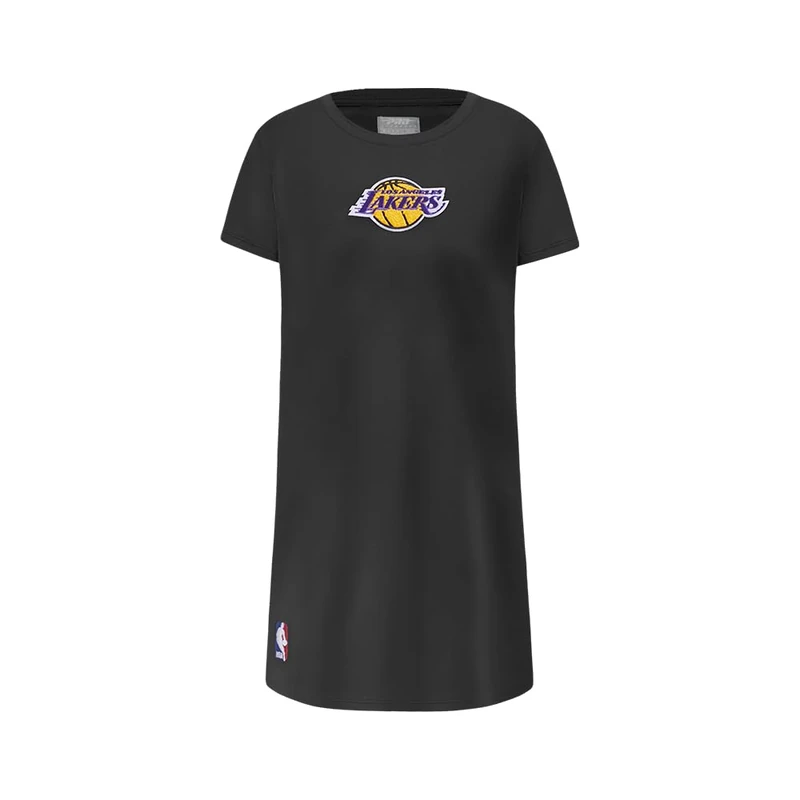 Pro Standard Womens NBA Los Angeles Lakers Classic Chenille Body Con Dress Black S - Image 1