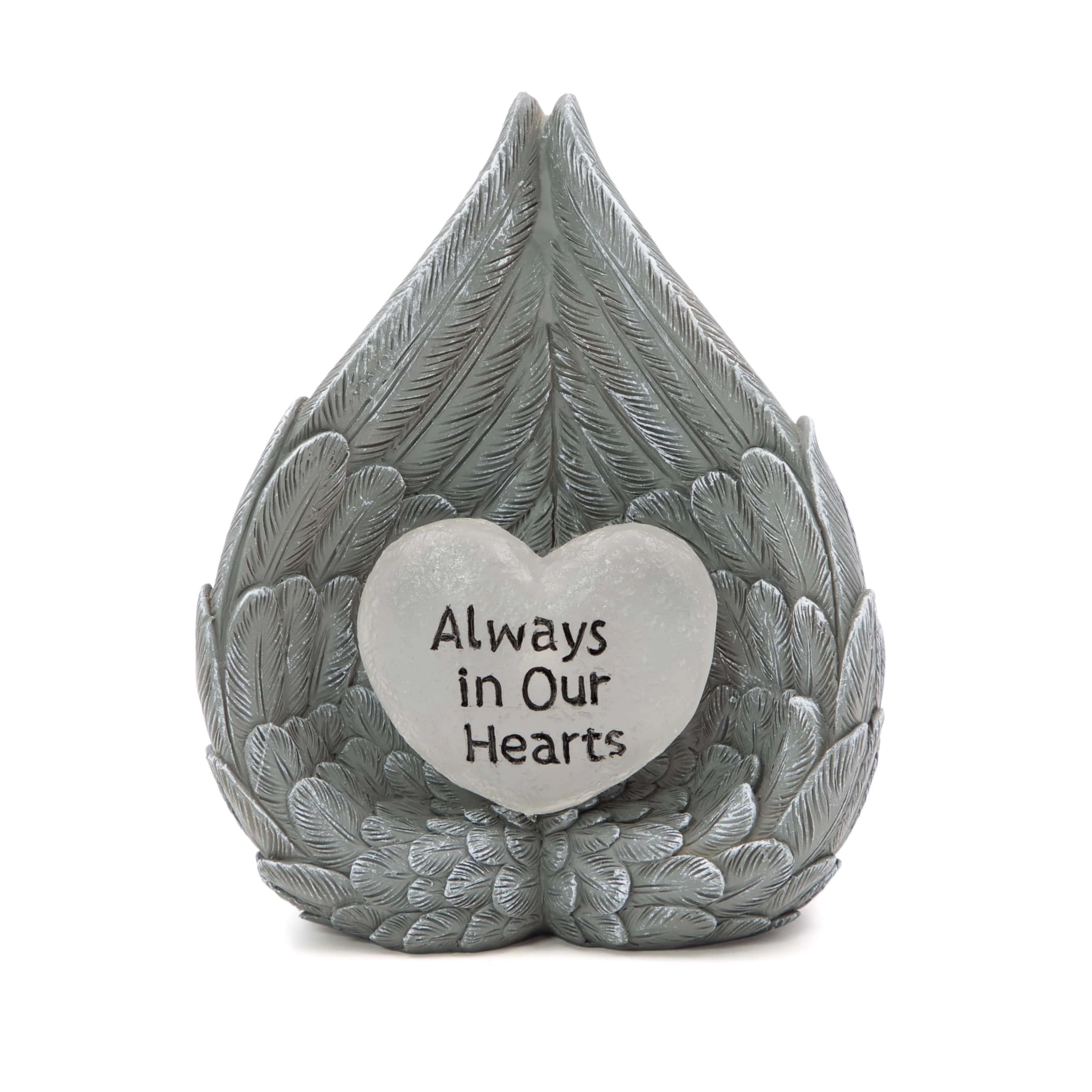 GardenKraft 11119 Angel Wings Solar Light/Light Up Graveside Ornament/Durable Weather-Resistant Material/Efficient LED Lighting/White Colour