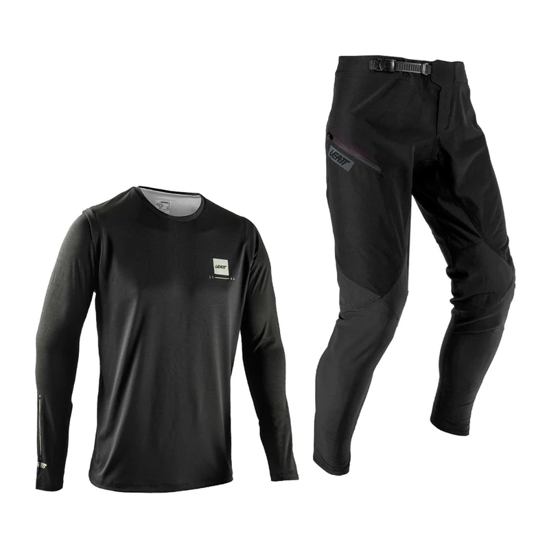 Leatt Gravity 1.0 Long Sleeve T-Shirt 120-130 cm Black