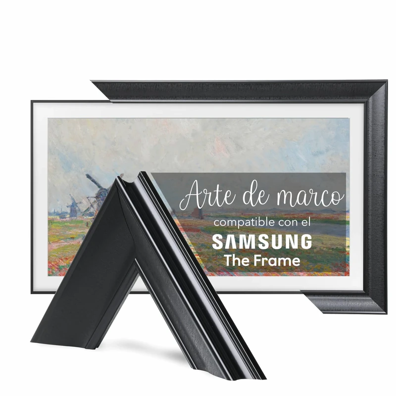 TV Guard Frame TV Bezel, Compatible With Samsung The Frame TV, 50 Inch, Modern Black, Suitable for Wall Mounted Televisions