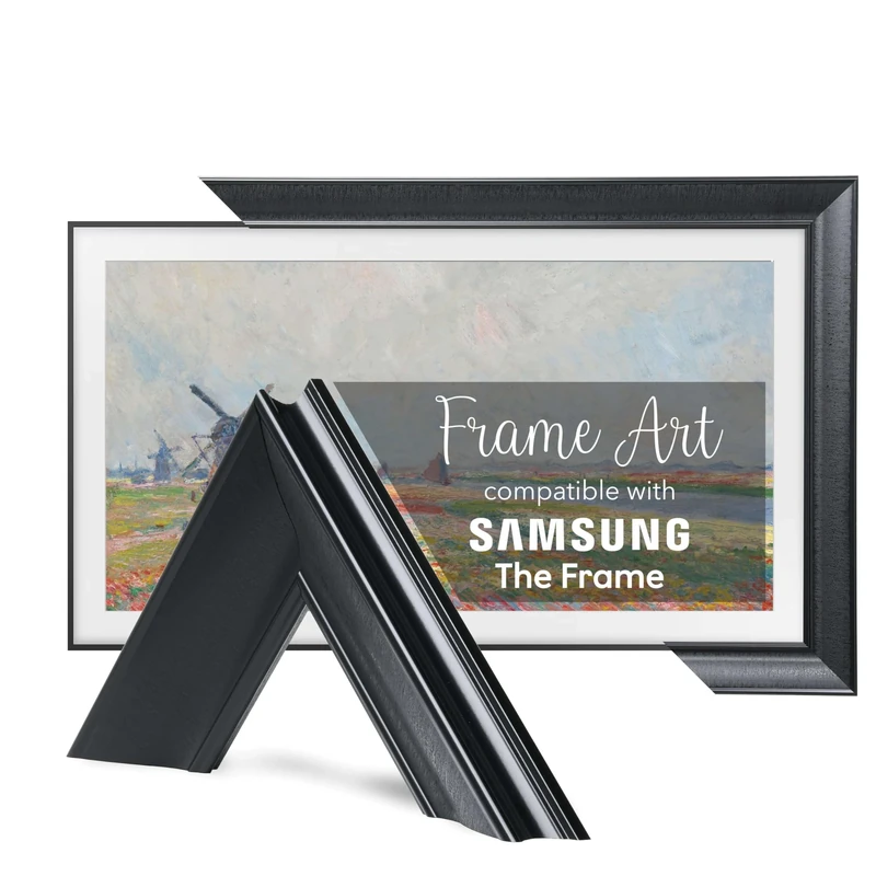 TV Guard Frame TV Bezel, Compatible With Samsung The Frame TV, 43 Inch, Modern Black, Suitable for Wall Mounted Televisions