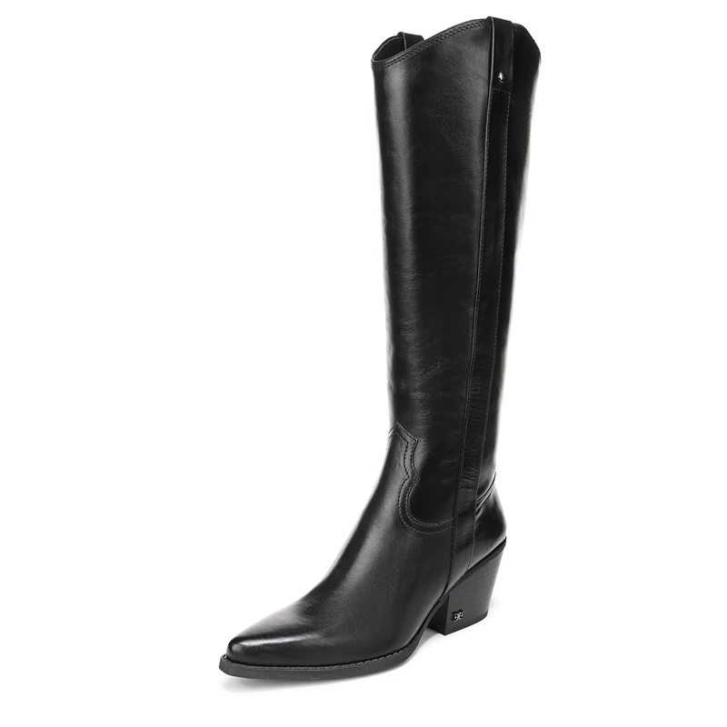 Sam Edelman Women Wyatt Tall Boot Black 3.5 Uk Medium Fit