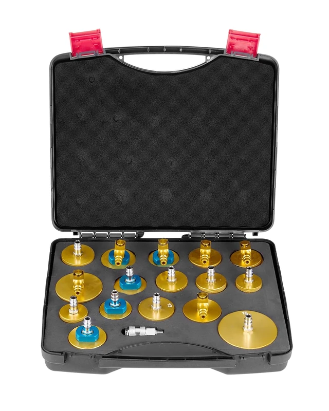 VEVOR Brake Master Bleeder Kit, 17 Pcs, Professional Brake Bleeder Adapter Set with Complete Kit & Handle, Durable Brake Bleeder Adapter for Brake Fluid Filling Fit for Most New & Old Vehicles