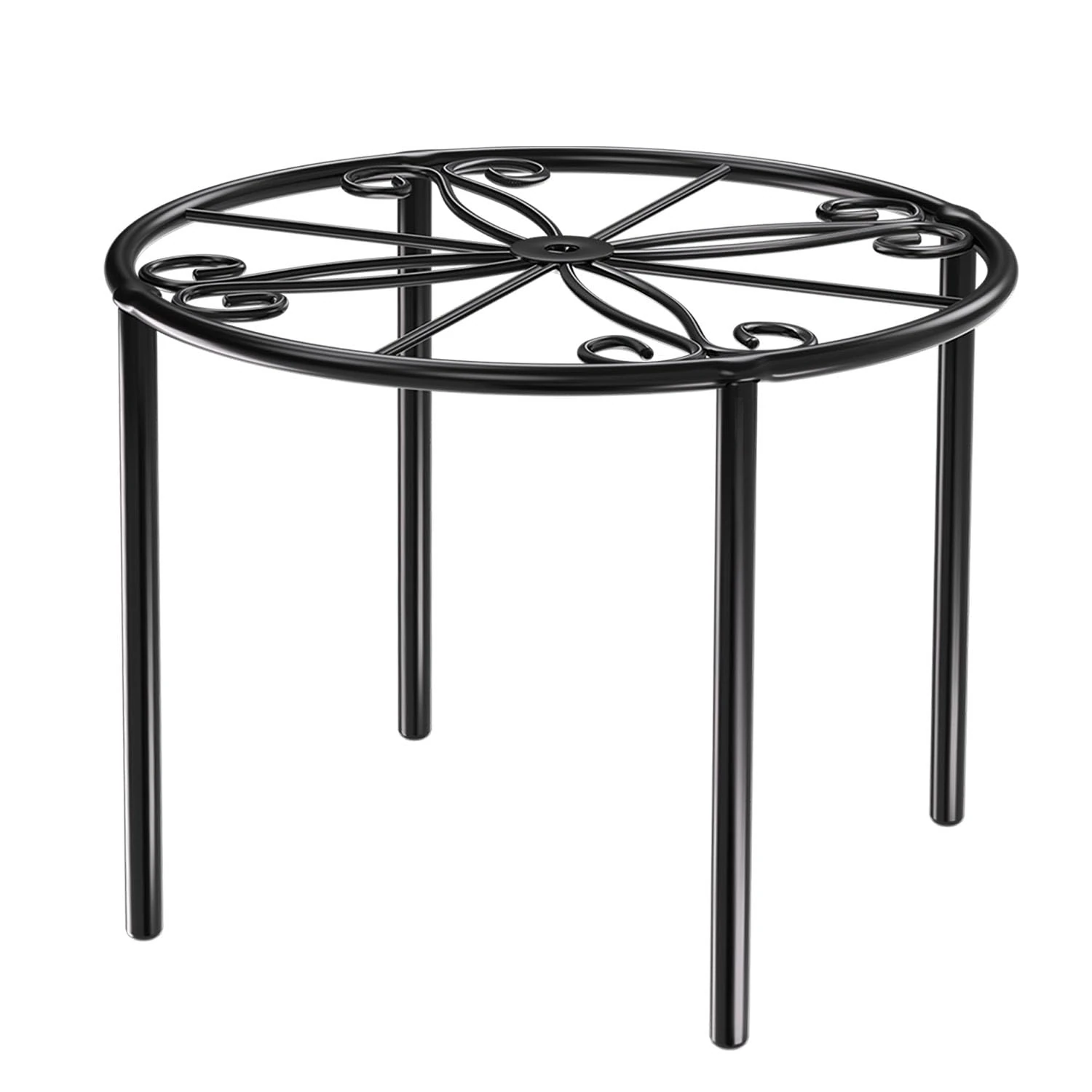 Josmimic 1 Pack Metal Plant Stand Heavy Duty 10.2''/26cm Flower Rack Flower Pot Stand Planter Holder Indoor And Outdoor
