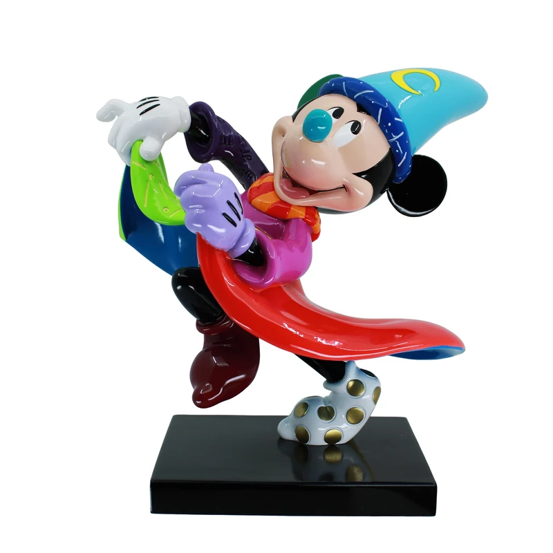 Enesco Disney Britto Fantasia Sorcerer Mickey Mouse Figurine, 8 Inch, Multicolor
