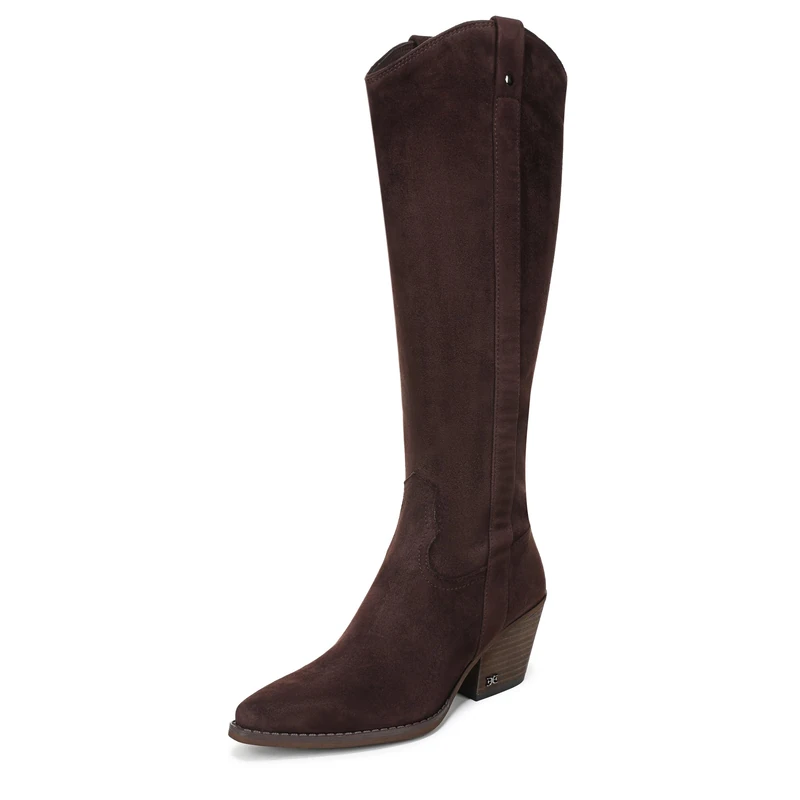 Sam Edelman Women Wyatt Tall Boot Cafe Noir 9 Uk Medium Fit