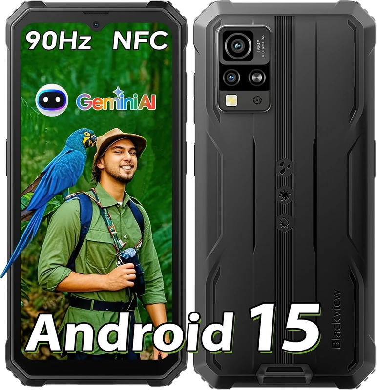 Blackview BV4800 SE Rugged Smartphone - Android 15 - 12GB RAM