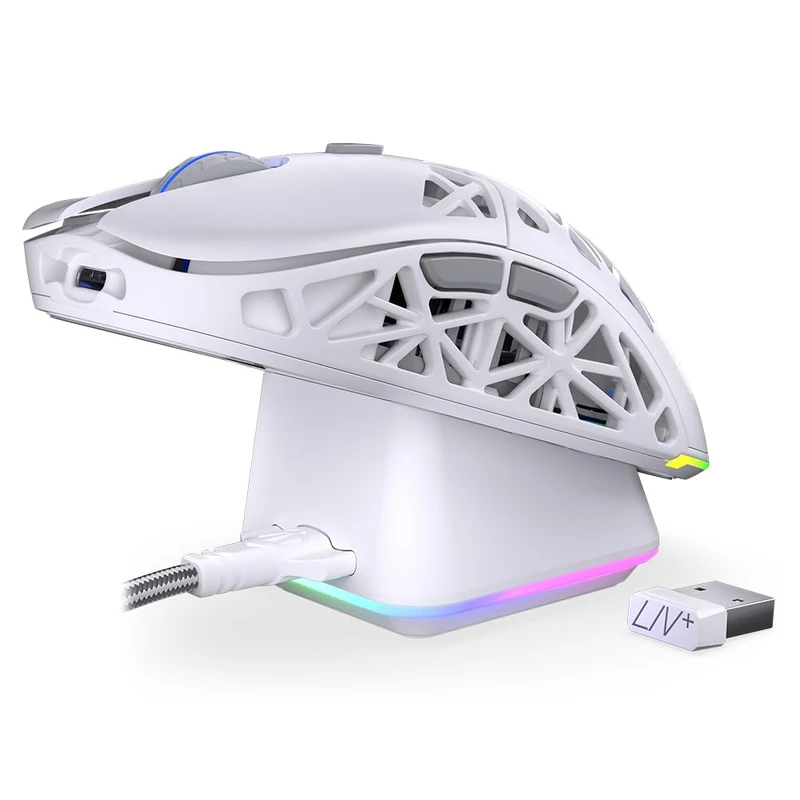 ENDORFY LIV Plus Wireless Onyx White mouse Gaming Ambidextrous Bluetooth Optical 26000 DPI (Mysz Endorfy LIV Plus Wireless [EY6A0) - Image 1
