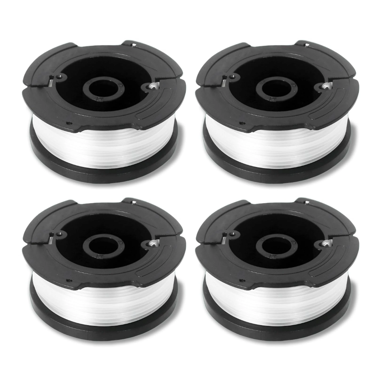 4 Pcs Strimmer Spool for Black and Decker,Strimmer Wire Refills 30ft Each,AF-100 Strimmer Line Φ1.65mm,Grass Trimmer Wire Replacement,for GL400/A6485/ST5530-GB/GLC3630L20-GB/STC1820PC-GB/BESTA525-530