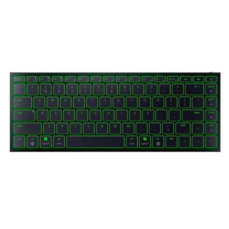 Razer Joro Portable Keyboard - Compact backlit wireless keyboard - Bluetooth - Low Profile - USB-C - compatible Apple macOS & iOS - Windows PC - US Layout QWERTY | Black
