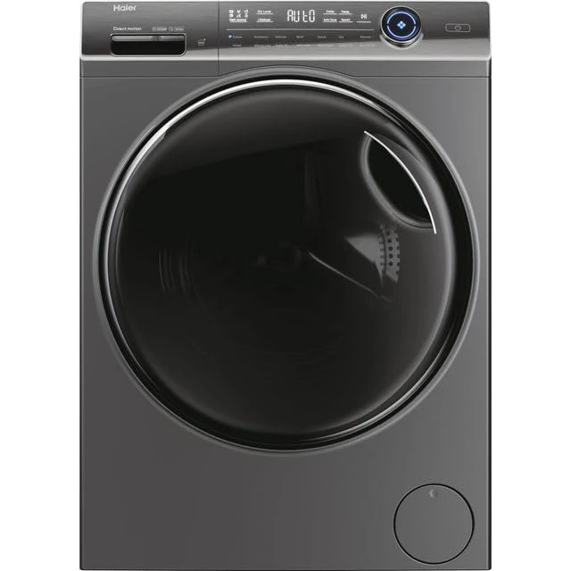 Haier 10kg Washer Dryer, 1400 RPM, 12 Programmes, 6kg Drying Load, LED Display, Graphite