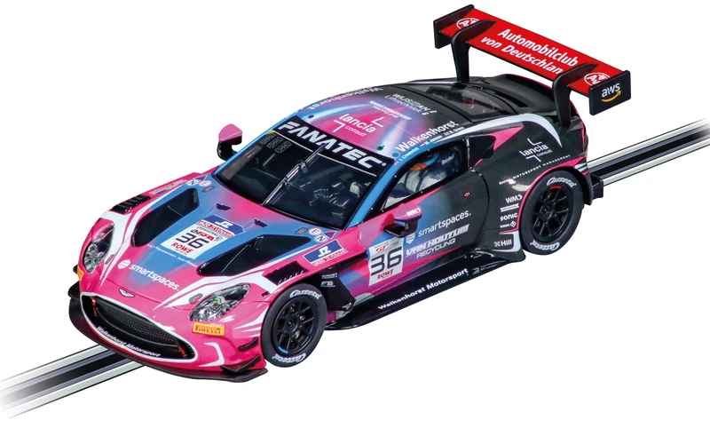 Carrera Evolution 20027806 Aston Martin Vantage AMR GT3 Evo Walkenhorst Motorsport, No.36 I 1:32 Scale Slot Car I With Working Front & Rear Lights I Suitable For Ages 8 Years+