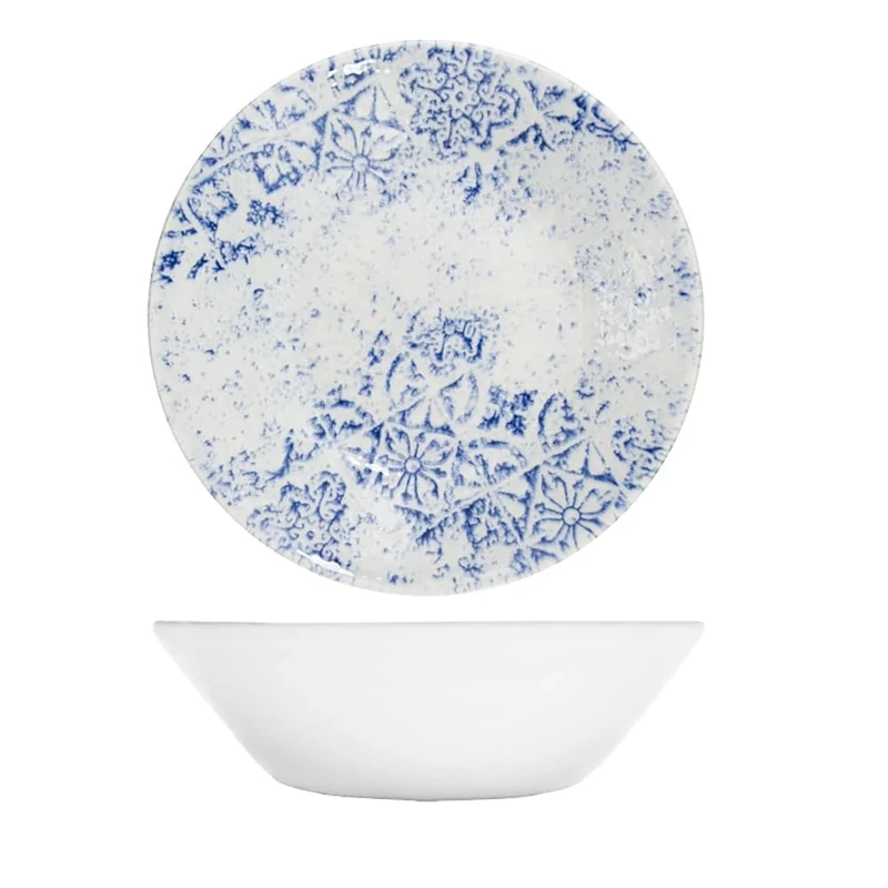 Queens By Churchill Algarve Blue Coupe Bowl 20cm - Pack of 6