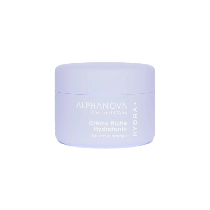 ALPHANOVA Thermal Care - Rich Moisturising Cream HYDRA+ - Dry to Very Dry Skin - Hyaluronic Acid - Natural - Organic Certified - 50 ml