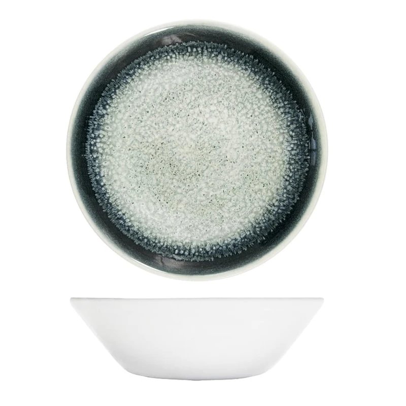 Queens By Churchill Apollo Ash Scollop Bowl 22cm - Pack of 6