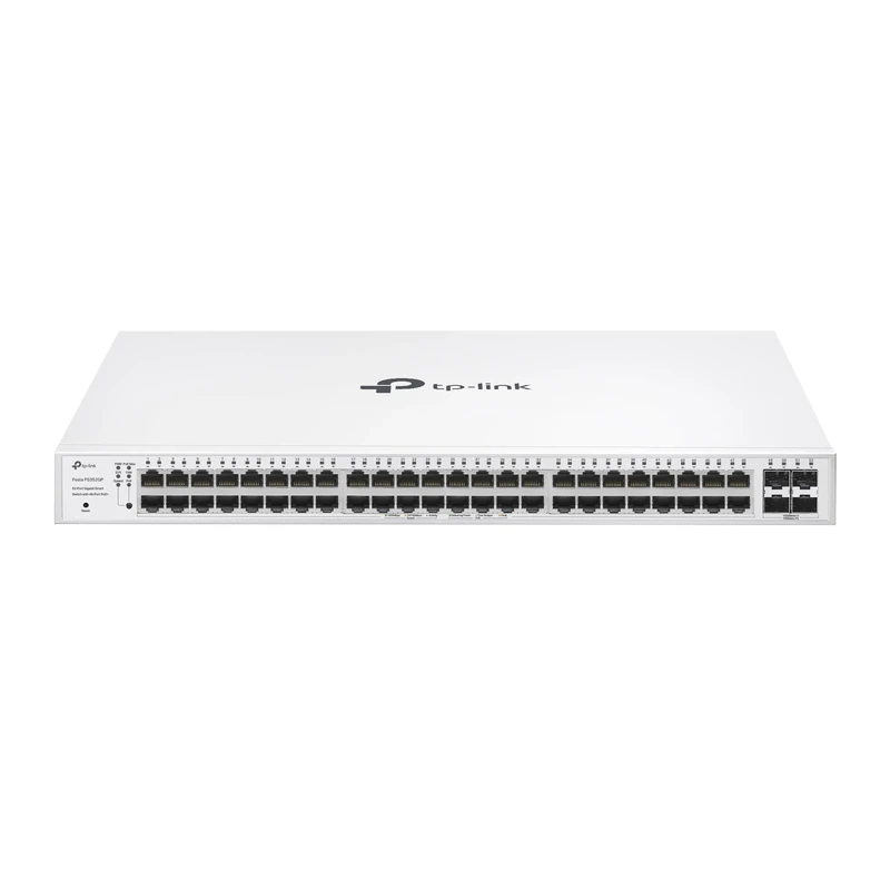 TP-Link Festa FS352GP - 52-Port Gigabit PoE plus Switch, 48 PoE Ports, 384W, Cloud Management, QoS, Security, optimal for High-Demand Enterprise Networks