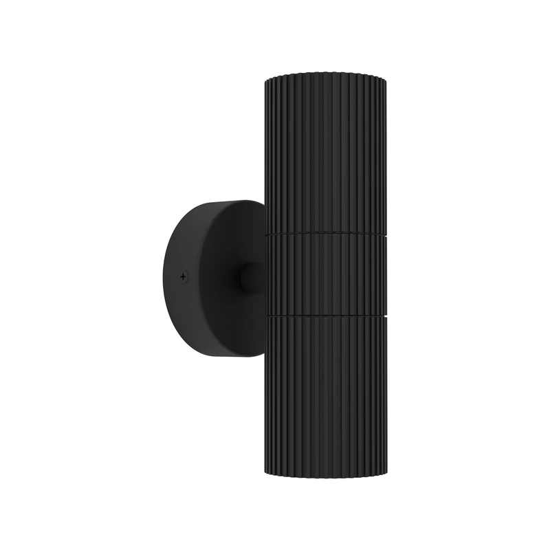 Eglo Wall Lamp Outdoor Tomelloso, Exterior Lighting for House Wall, Mounted Light with Uplight and Downlight, Aluminium Fixture in Anthracite, GU10 Socket, IP44