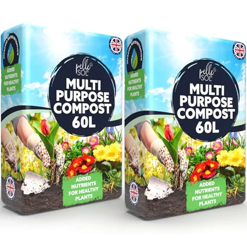 Pelle & Sol 120L Multi Purpose Compost - Compost for Outdoor Plants & Soil for Plants Indoors - Potting Soil for Pots Plants Outdoor - All Purpose Nutrient Rich Fertiliser, Houseplant Potting Mix