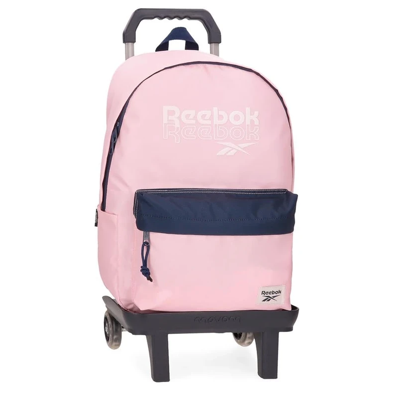 Reebok Sidney 15.6” Laptop Backpack with Trolley, Pink, 31 x 44 x 15 cm, Polyester by Joumma Bags