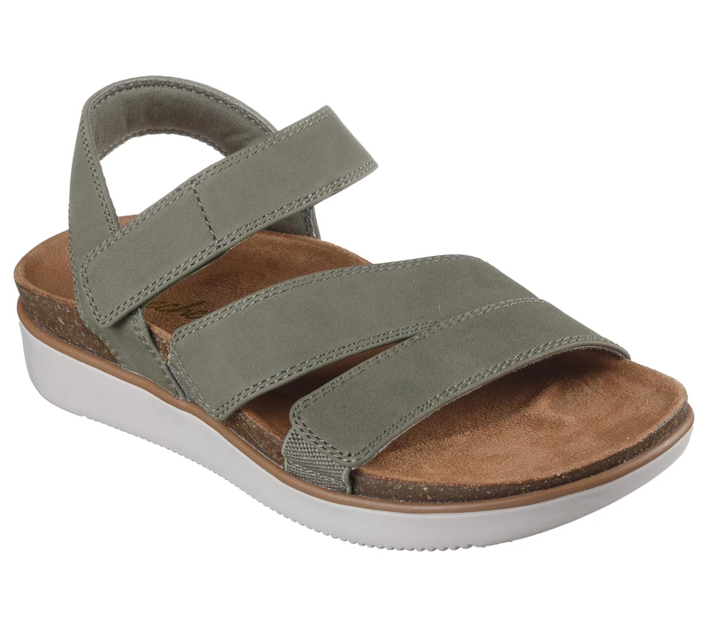 Skechers Lifted Comfort Womens Vegan Adjustable Strap Sandals