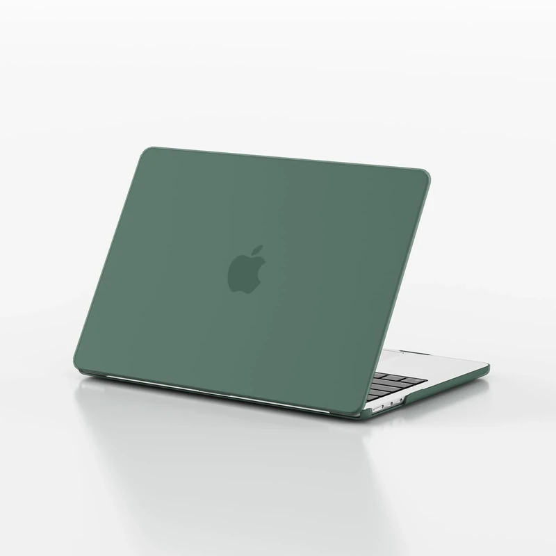 eleger Case compatible with 13-inch Macbook Air M4/M3/M2 A3240 A3113 A2681 with 13.6-inch Display, 2025 2024 2022 Release, Protective Cover Hard Shell, Matte Midnight Green