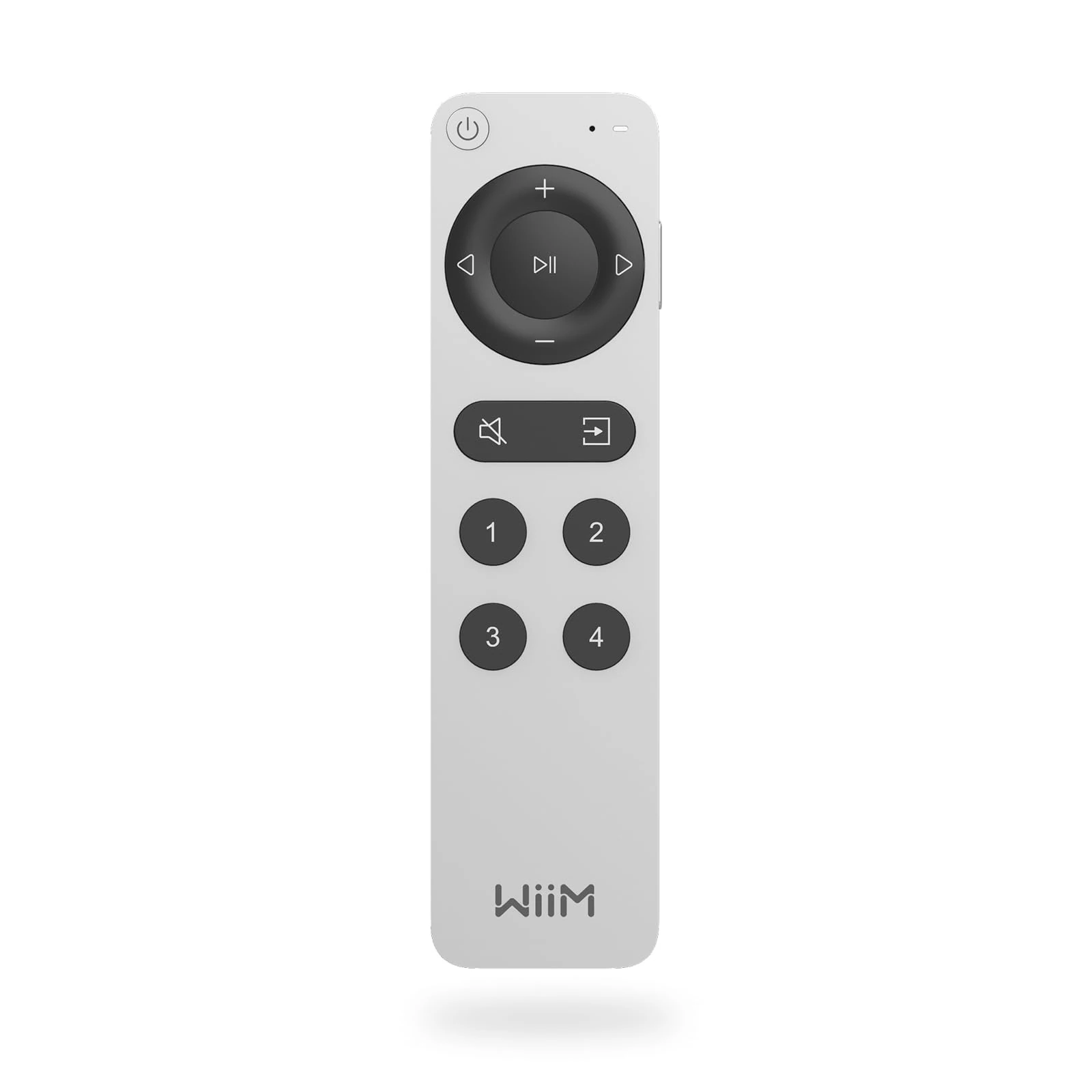 WiiM Voice Remote 2 for WiiM Music Streamers and Amplifiers, Push-to-Talk, 4 Smart Preset Buttons, Rechargeable Battery, Sleek Aluminum Design, 360° Bluetooth Remote