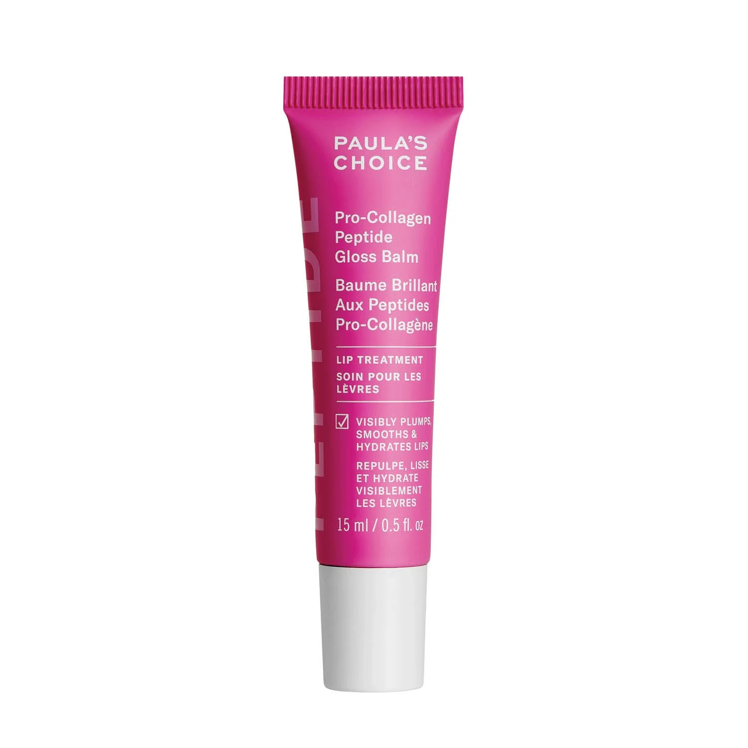 Paula's Choice Pro-Collagen Peptide Gloss Balm - Deeply Hydrates - Anti-Ageing - Plumps & Smooths Lips - Non-sticky with Glossy Finish - Lip Treatment with Shea Butter - All Skin Types - 15 ml