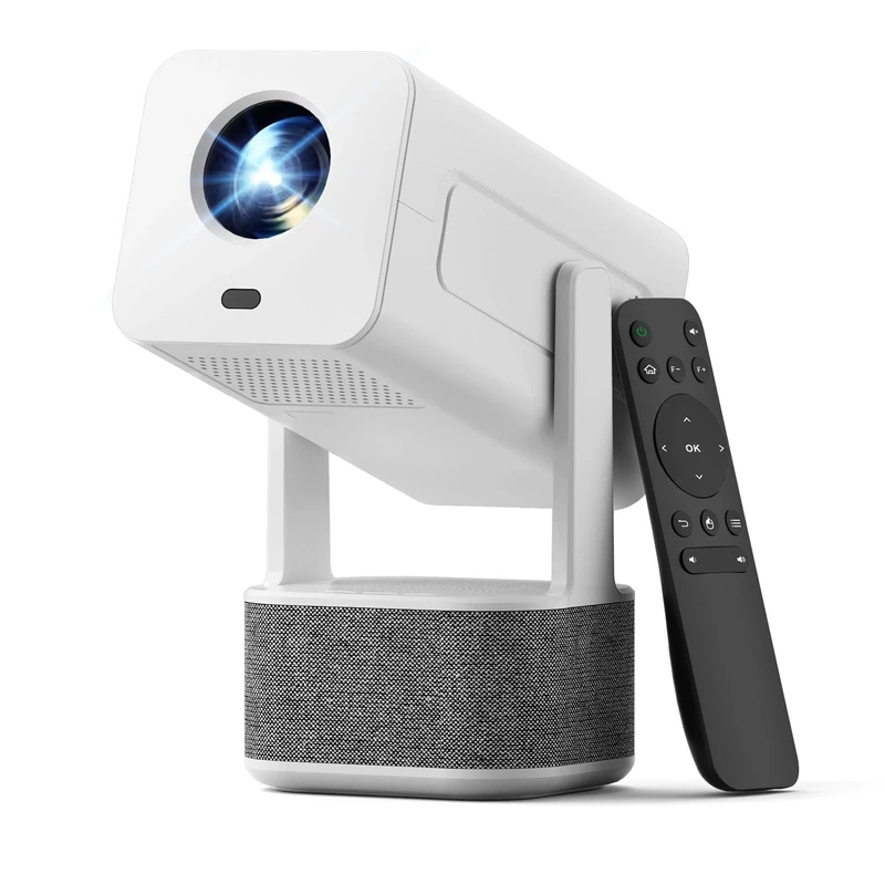 QIAOLET 26000L Mini Projector - Android13, 4K1080P, WiFi6, Stereo Speakers