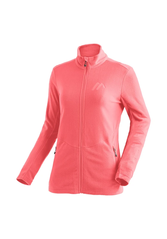 Maier Sports Denise Jacket W Women's Midlayer, Easy-Care Fleece Jacket with 2 Zip Pockets, Regular Fit