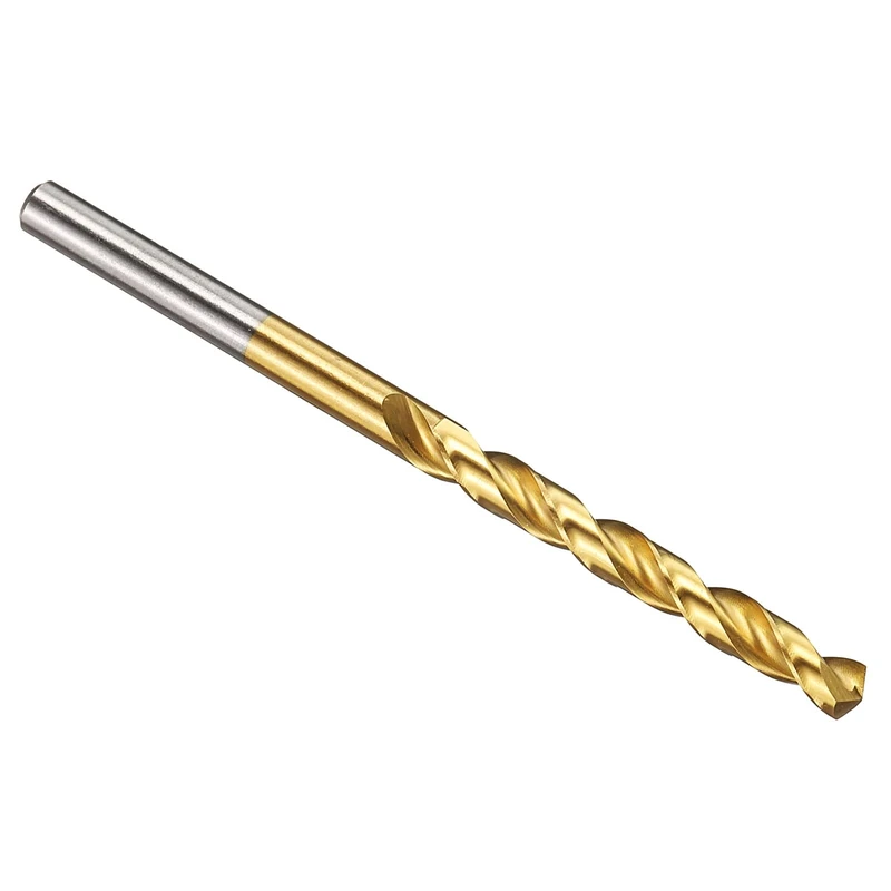 PATIKIL 5.5mm Drill Bit, M42 8% Cobalt High-Speed Steel Jobber Straight Shank 135° Titanium Nitride (TiN) Coated for Hard Metal Stainless Steel - 1 Pack