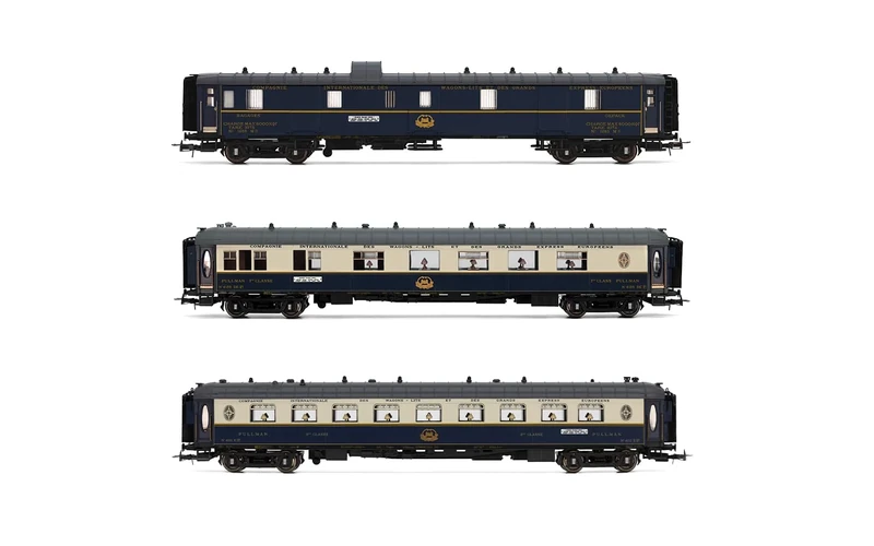 Hornby Rivarossi HR4390 CIWL, 3-unit pack Edelweiss Pullman Express, set 1/2 (DD3, VPC Côte d´Azur + VP Étoile du Nord), ep. II Passenger Coaches