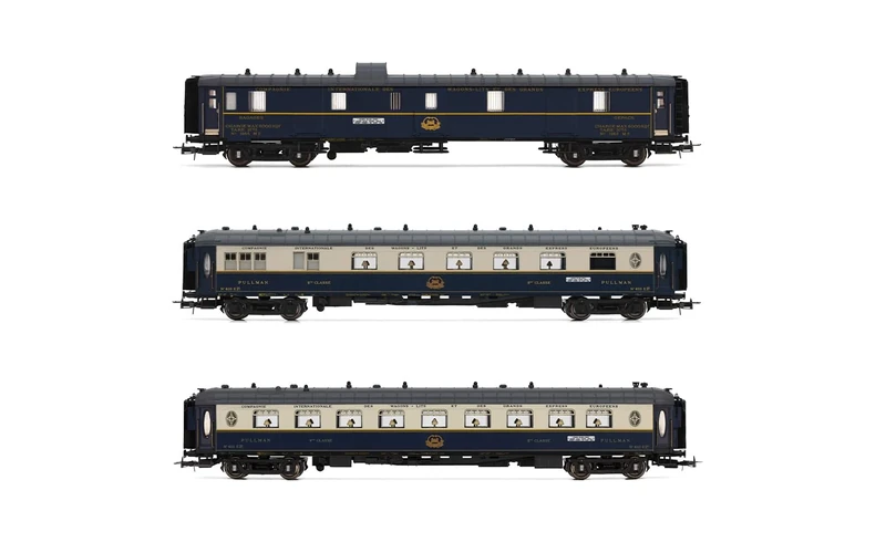 Hornby Rivarossi HR4391 CIWL, 3-unit pack Edelweiss Pullman Express, set 2/2 (DD3, VPC Fleche d'Or + VP Étoile du Nord), ep. II Passenger Coaches