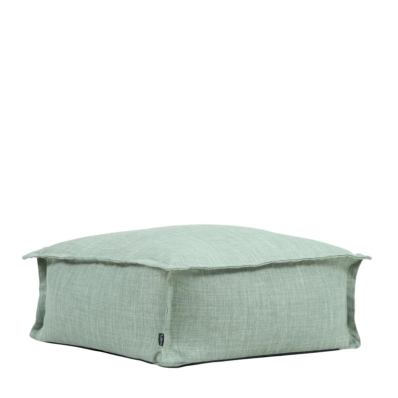 icon Vita Bean Bag Footstool, Sage Green, Large Pouffe Footstool for Indoor and Outdoor Use with Filling Included, Beanbag, Floor Chair, Garden, Living Room Furniture, Bedroom Furniture