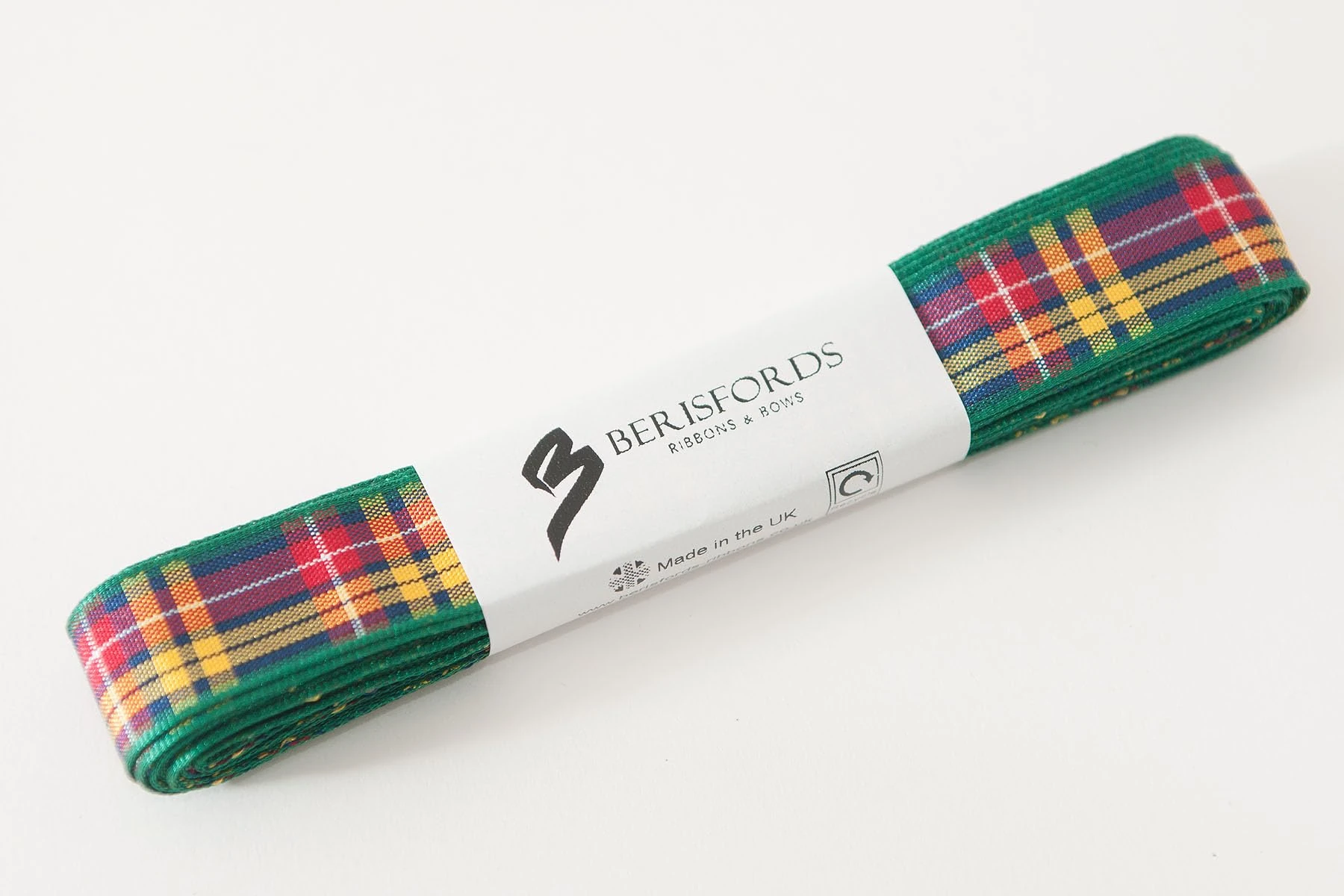 Berisfords Ribbon, Polyester, Buchanan, 16mm x 5m